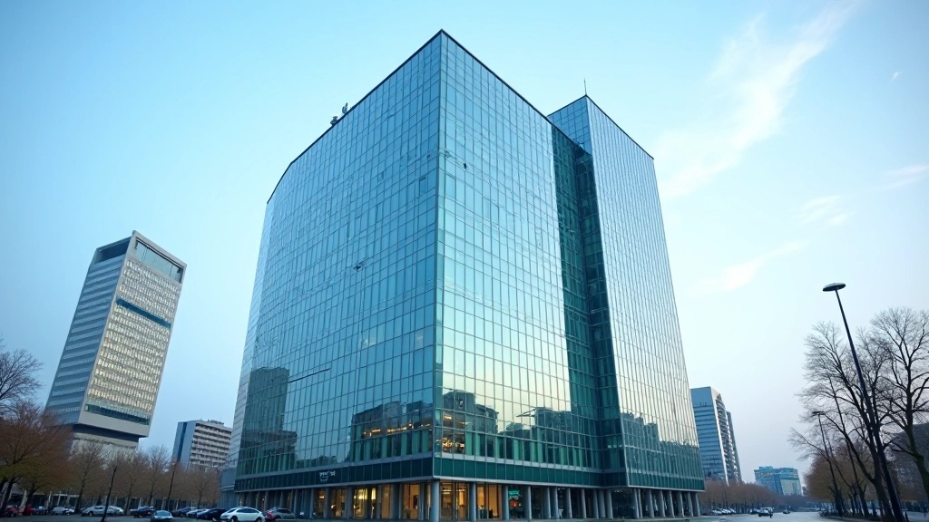 Europäische Zentralbank Gebäude mit modernem Design